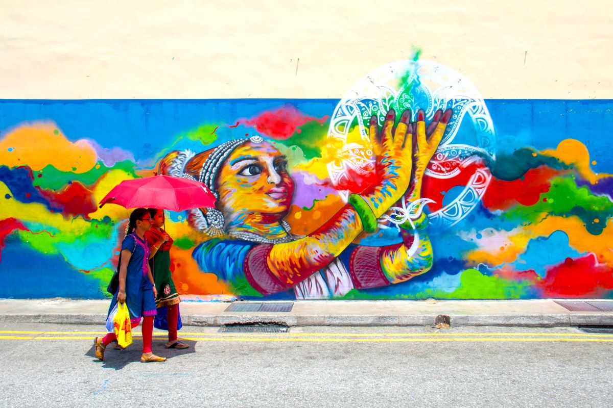 mural at Little India Singapore