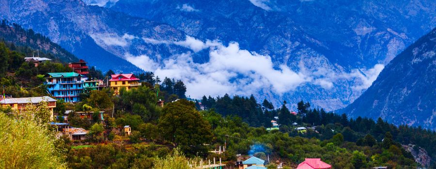 Kalpa Town Aerial Panoramic View