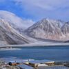 Pangong Tso after snowfall