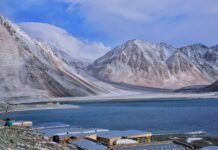 Ladakh in April: My Unforgettable Trip and Travel Guide Pangong Tso after snowfall