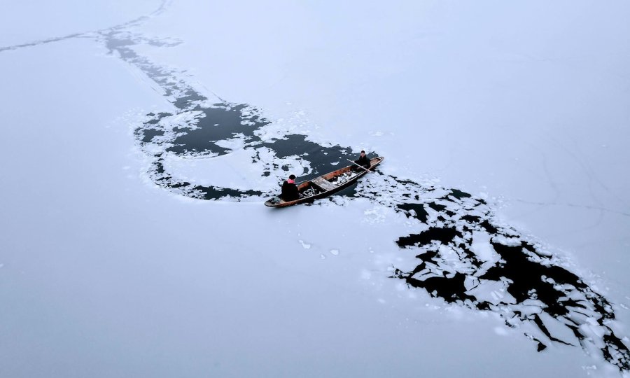 Frozen Lake In Kasmir